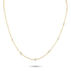 Exclusive 18K Yellow Gold 1.50ct Diamond Station Necklace – This elegant Odelia necklace will never go out of style