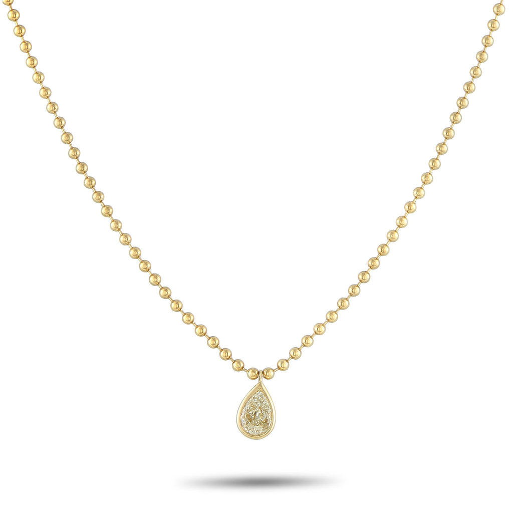 Exclusive 18K Yellow Gold 0.72ct Diamond Necklace – Add a touch of luxury to any occasion with this effortless necklace