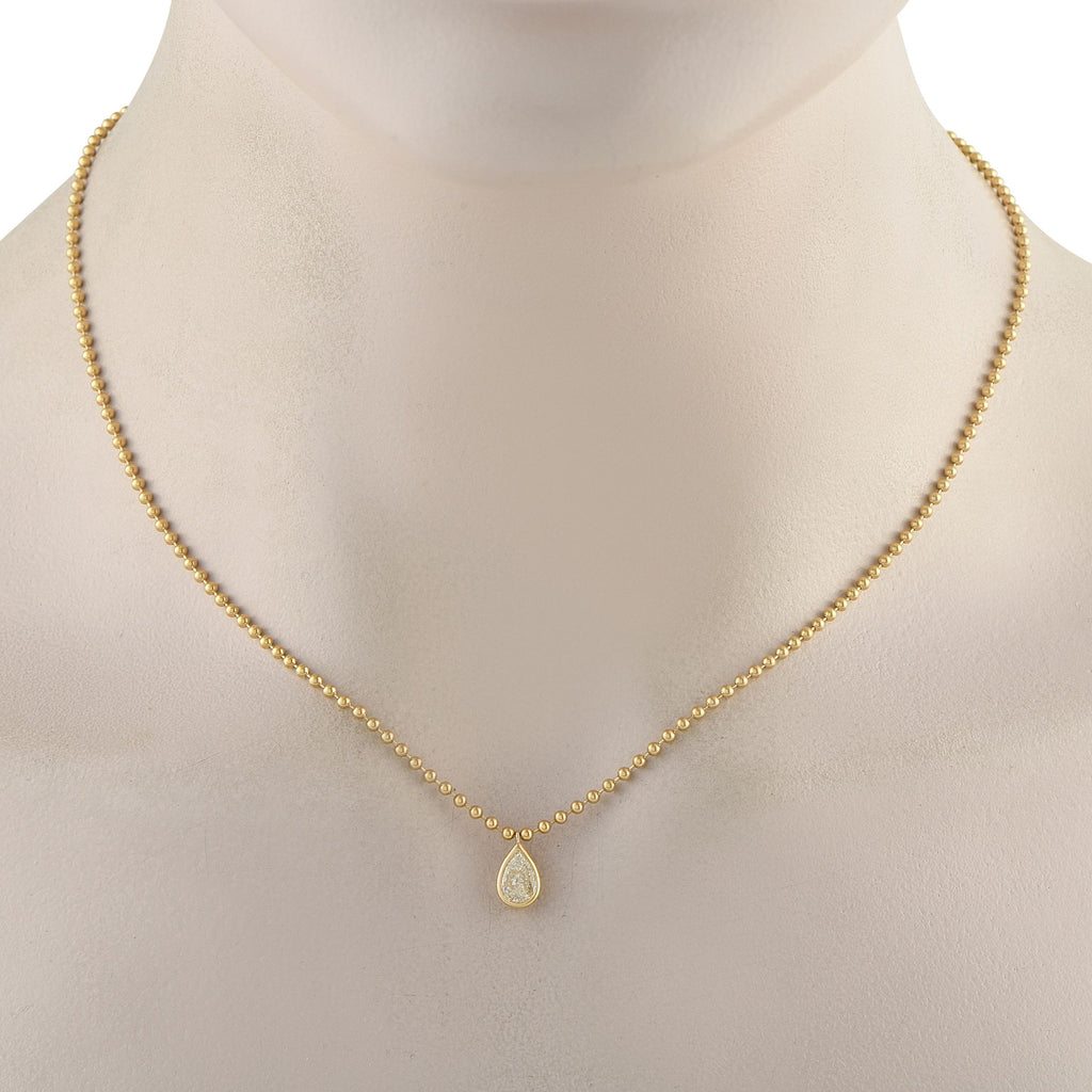 Exclusive 18K Yellow Gold 0.72ct Diamond Necklace