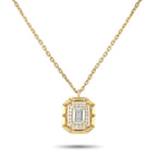Exclusive 18K Yellow Gold 0.62ct Diamond Necklace – This Odelia necklace radiates light