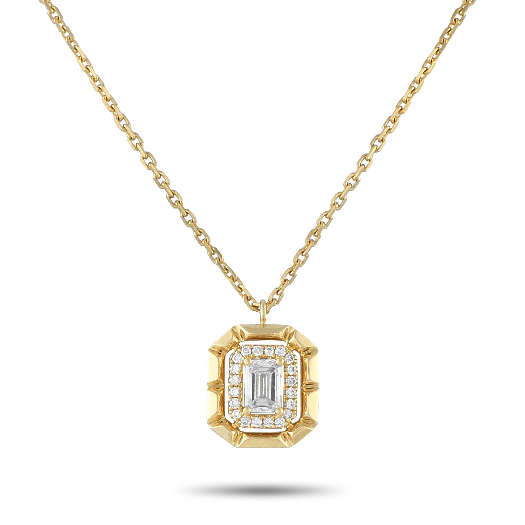 Exclusive 18K Yellow Gold 0.62ct Diamond Necklace – This Odelia necklace radiates light