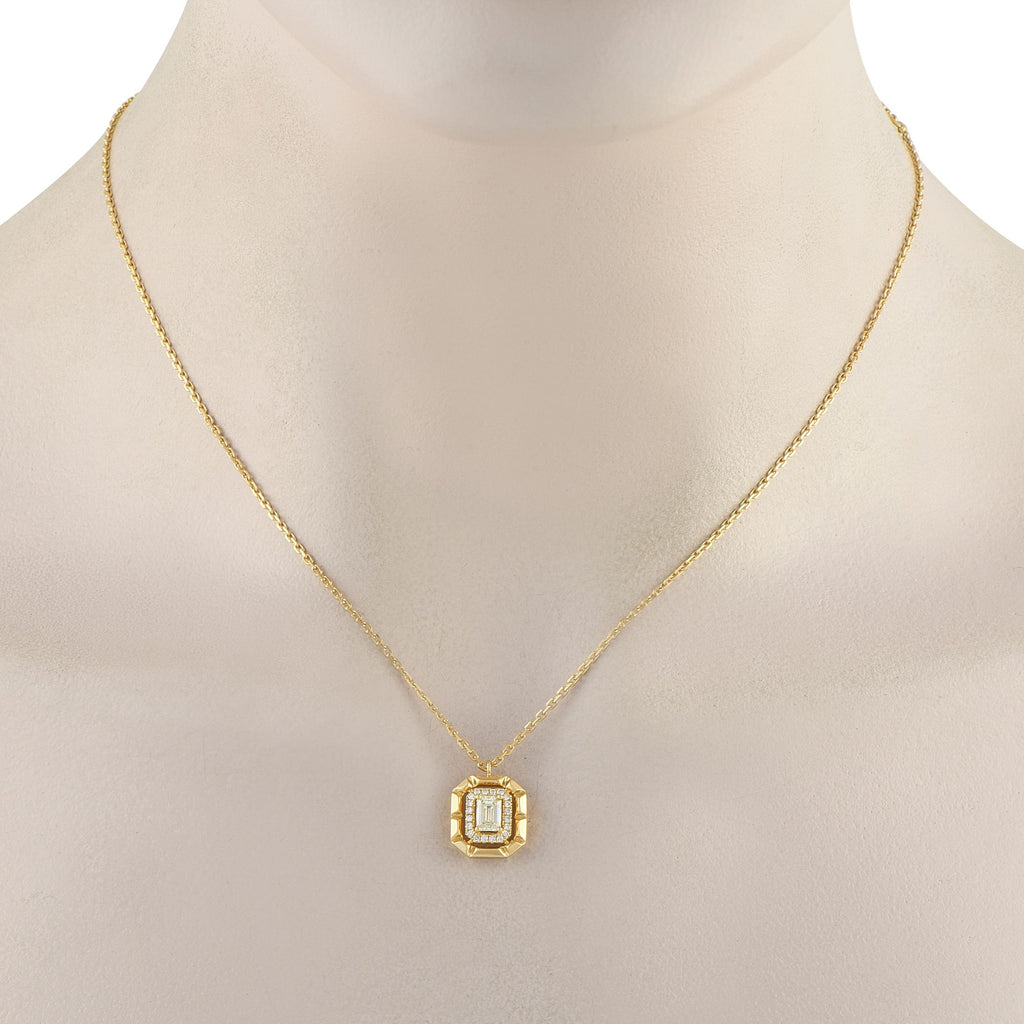 Exclusive 18K Yellow Gold 0.62ct Diamond Necklace