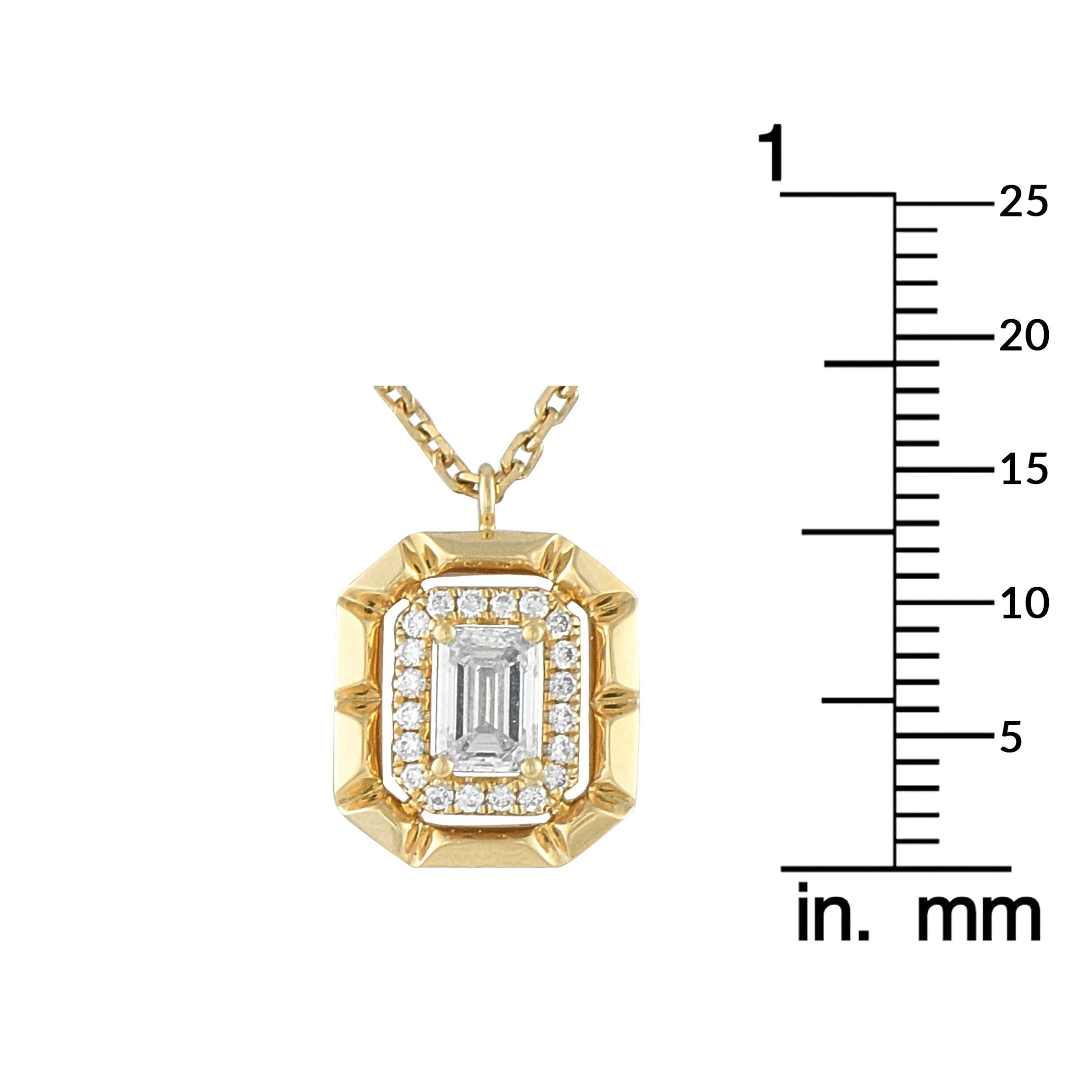 Exclusive 18K Yellow Gold 0.62ct Diamond Necklace