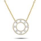 18K Yellow Gold 1.70ct Diamond Necklace