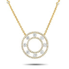 Exclusive 18K Yellow Gold 1.70ct Diamond Necklace – This breathtaking 18K Yellow Gold necklace is meant to make a statement