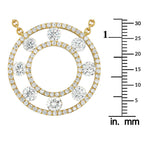 18K Yellow Gold 1.70ct Diamond Necklace