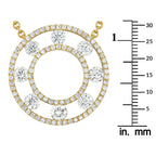 Exclusive 18K Yellow Gold 1.70ct Diamond Necklace