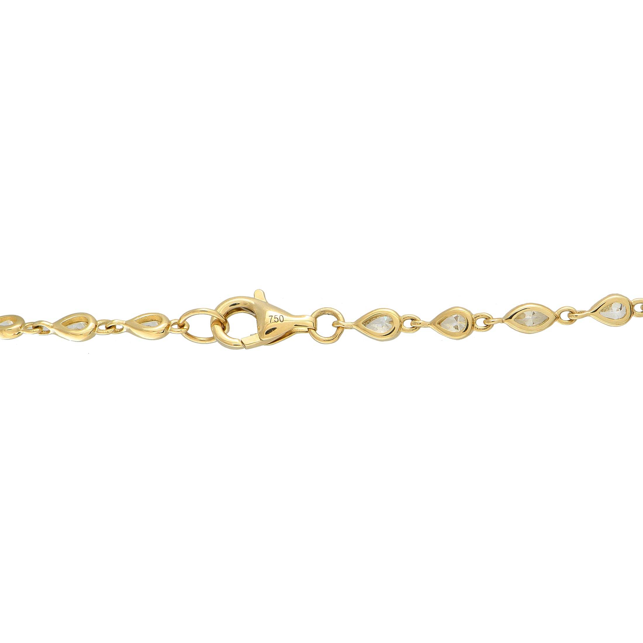 Exclusive 18K Yellow Gold 4.50ct Diamond Necklace
