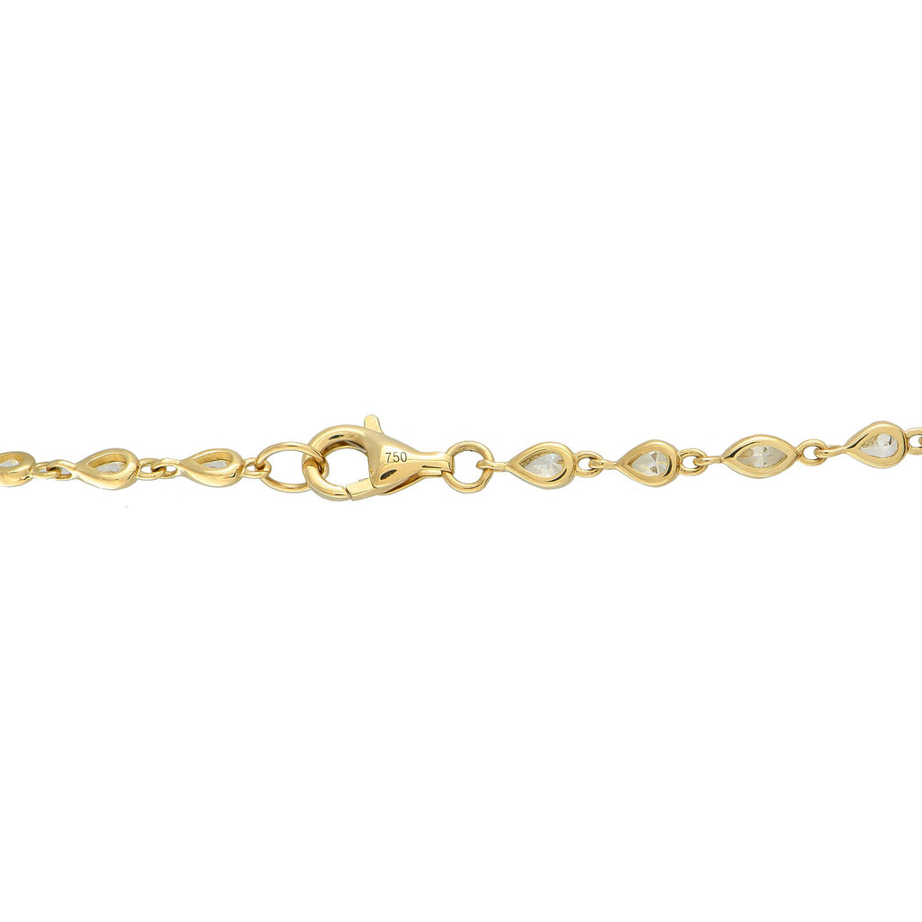 Exclusive 18K Yellow Gold 4.50ct Diamond Necklace