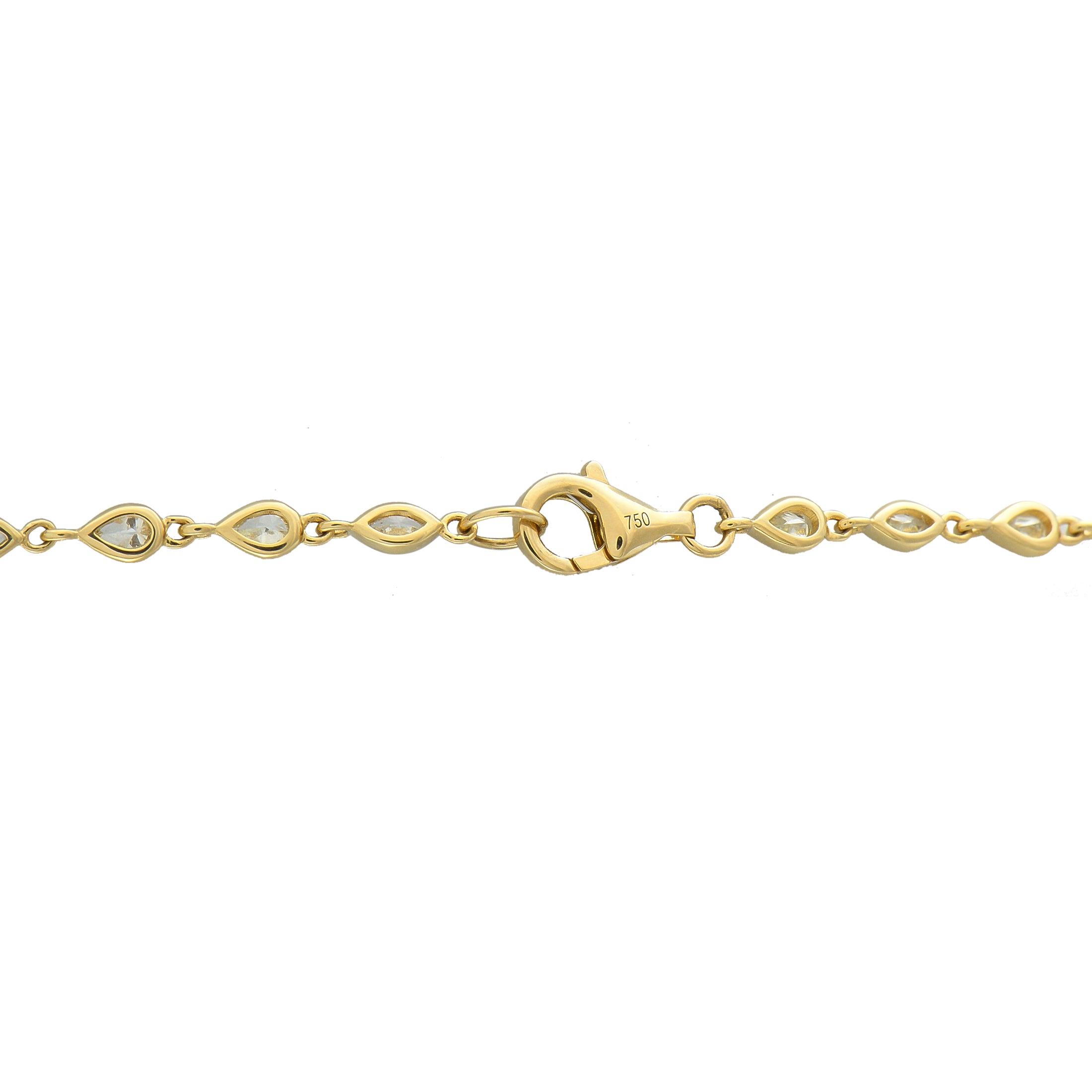 Exclusive 18K Yellow Gold 6.30ct Diamond Necklace