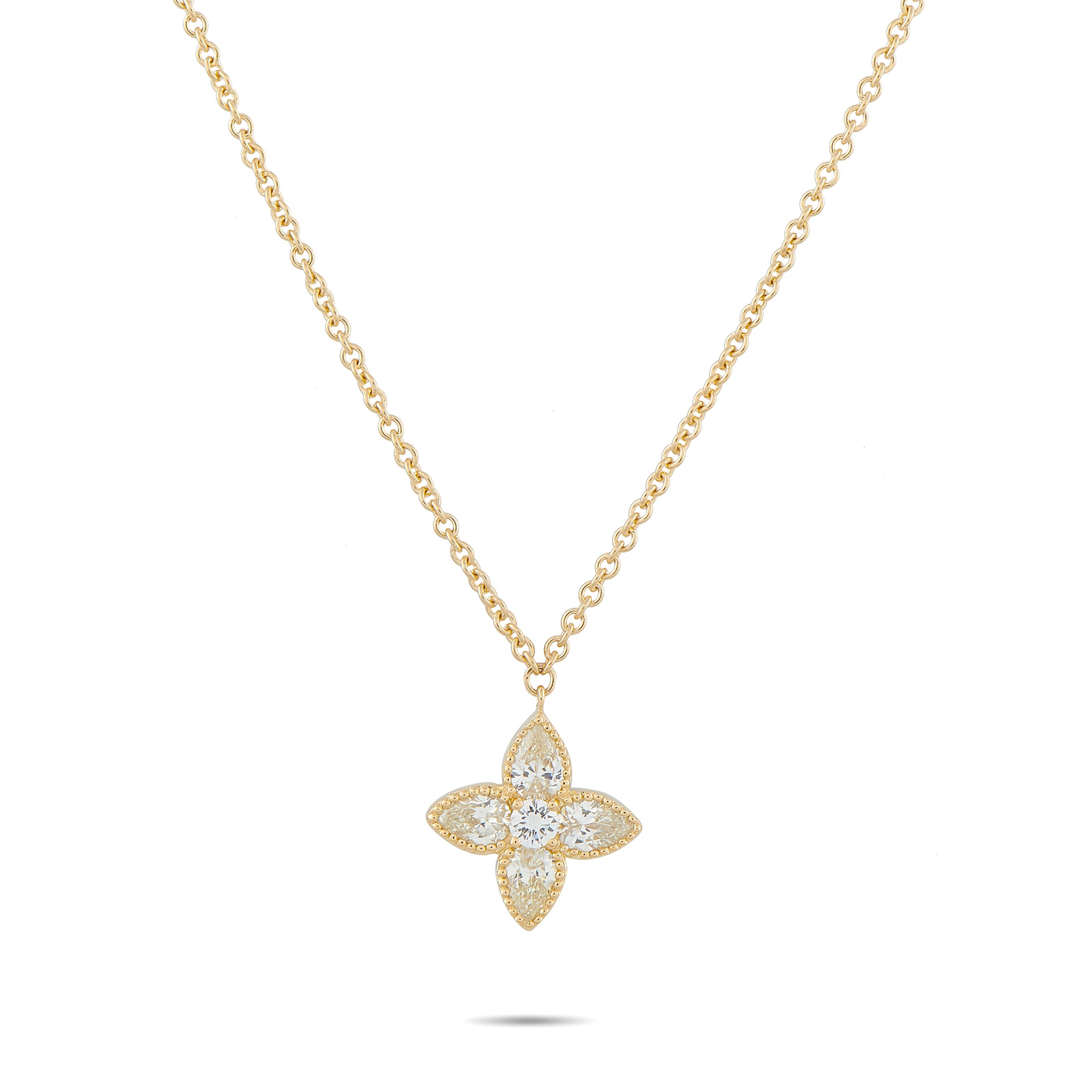 18K Yellow Gold 0.95ct Diamond Necklace