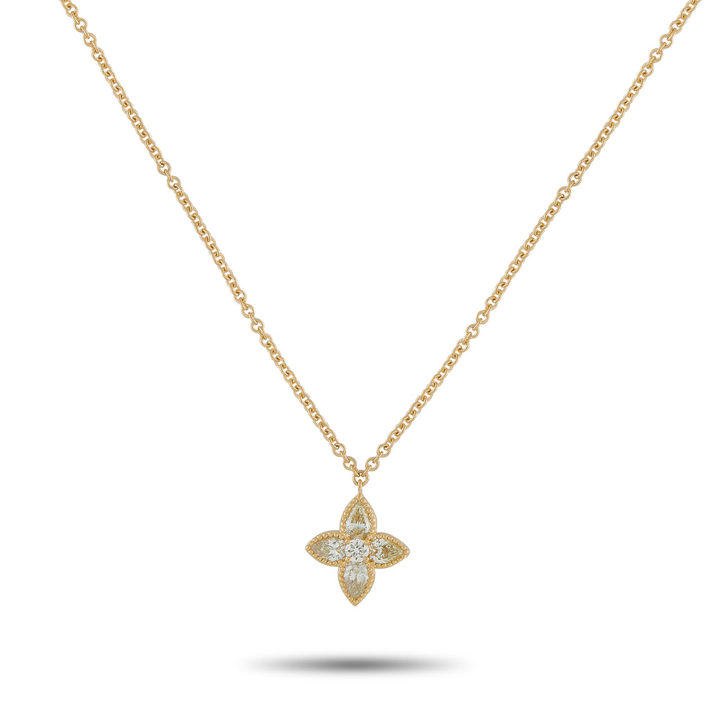 18K Yellow Gold 0.73ct Diamond Pendant