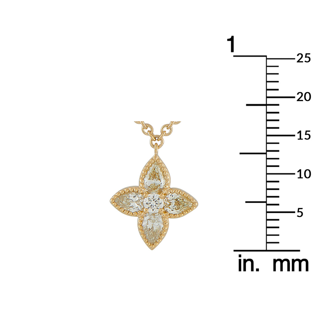 18K Yellow Gold 0.73ct Diamond Pendant