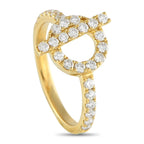 Exclusive 18K Yellow Gold 0.55ct Diamond Ring – Anyone with a minimalist design aesthetic will appreciate this elegant ring