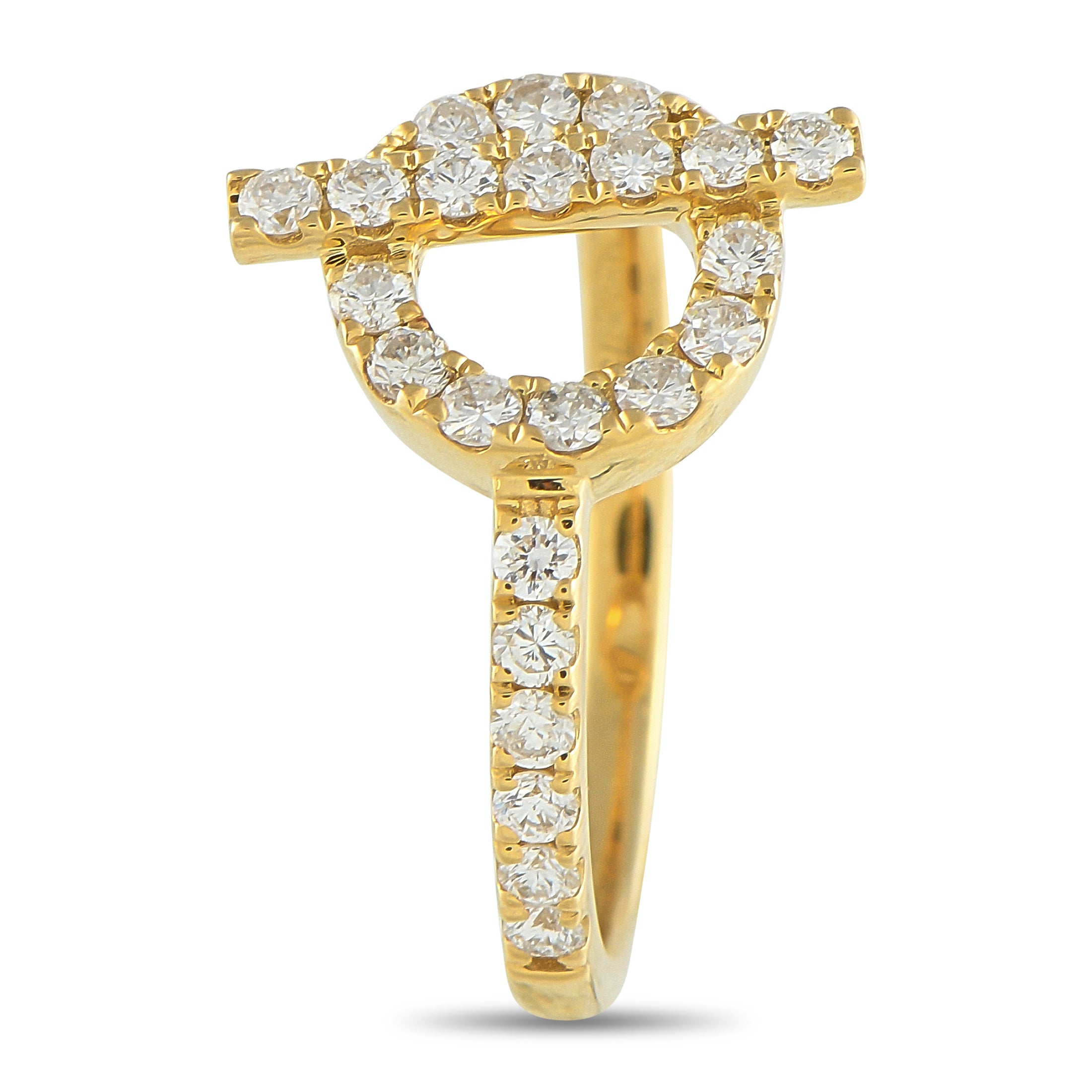 18K Yellow Gold 0.55ct Diamond Ring