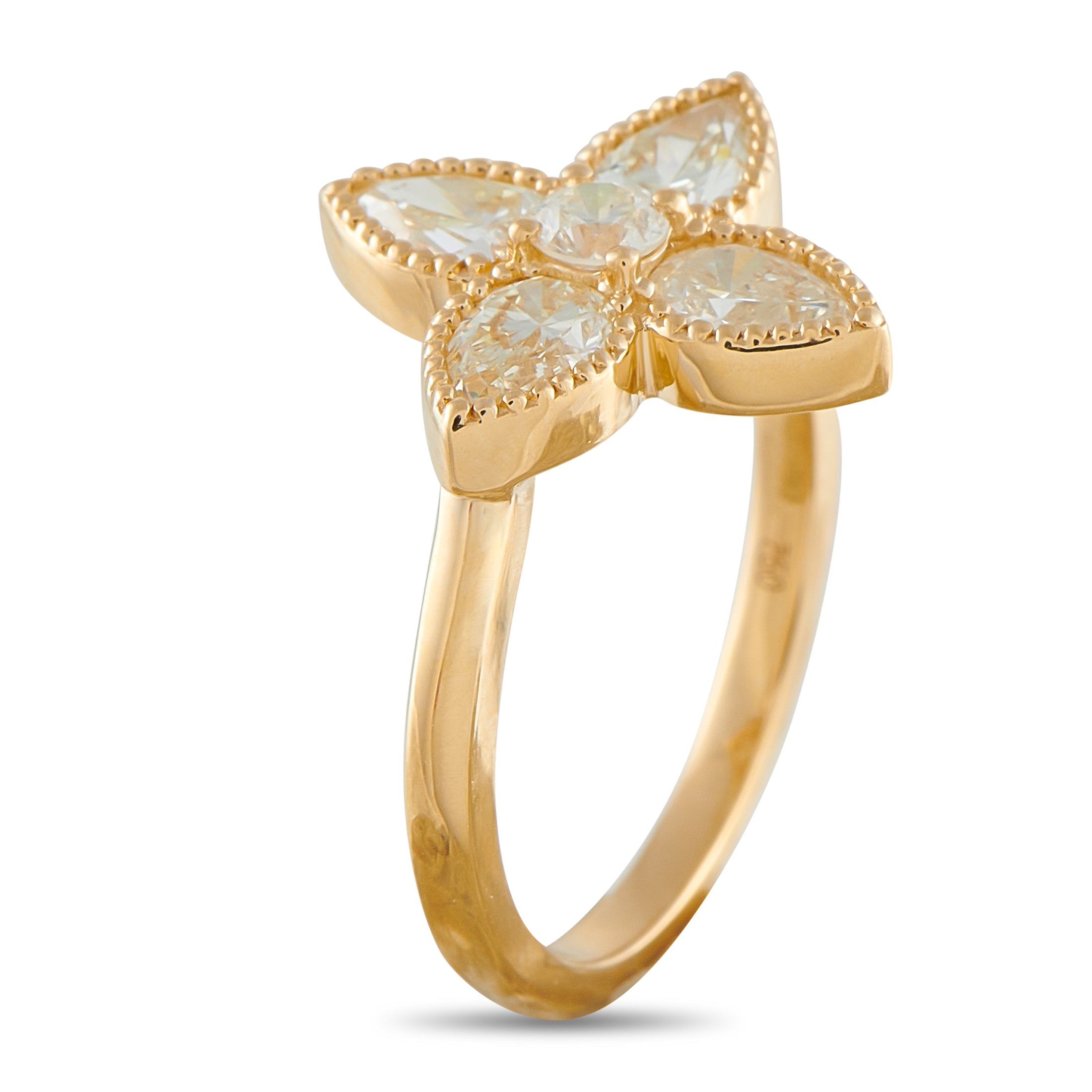 18K Yellow Gold 1.40ct Diamond Ring
