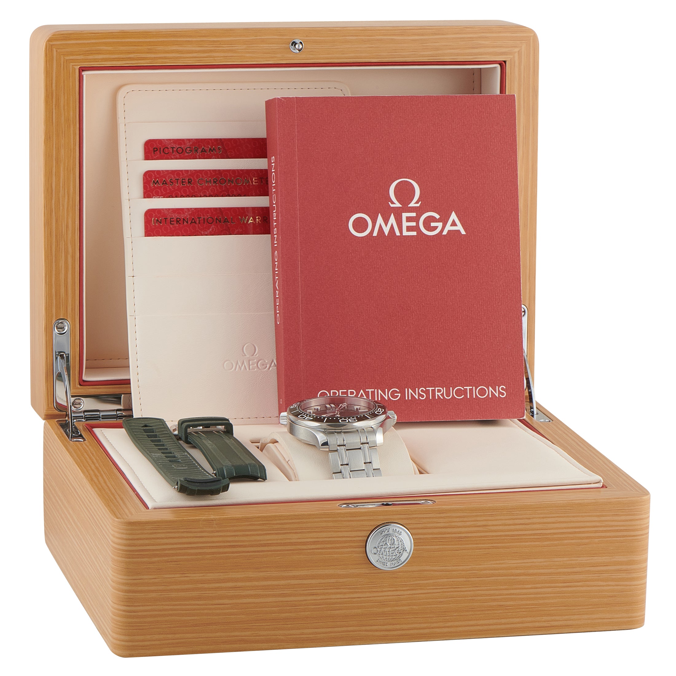 Omega Seamaster Diver Green Dial Steel Watch