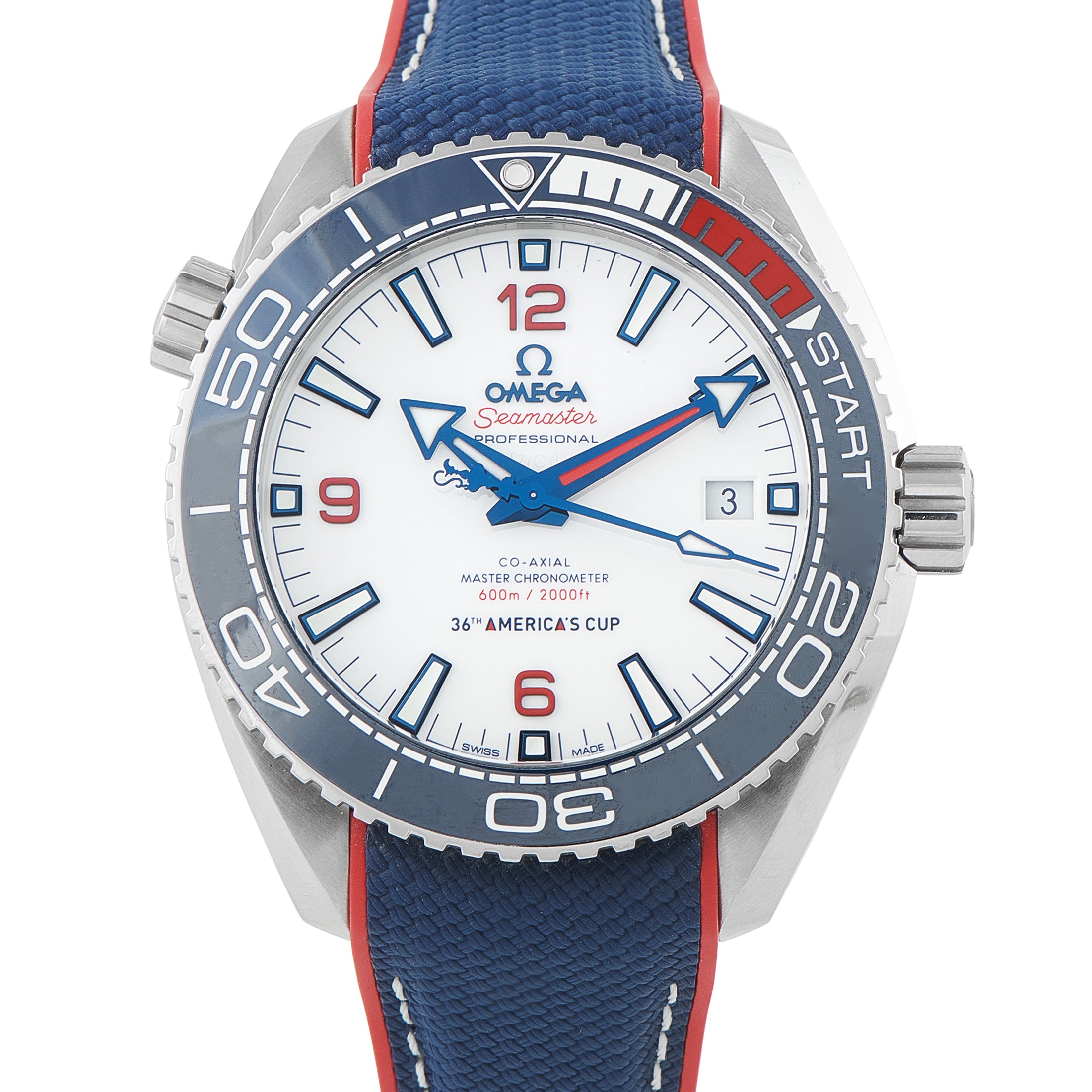 Omega Seamaster Planet Ocean America’s Cup Steel Watch