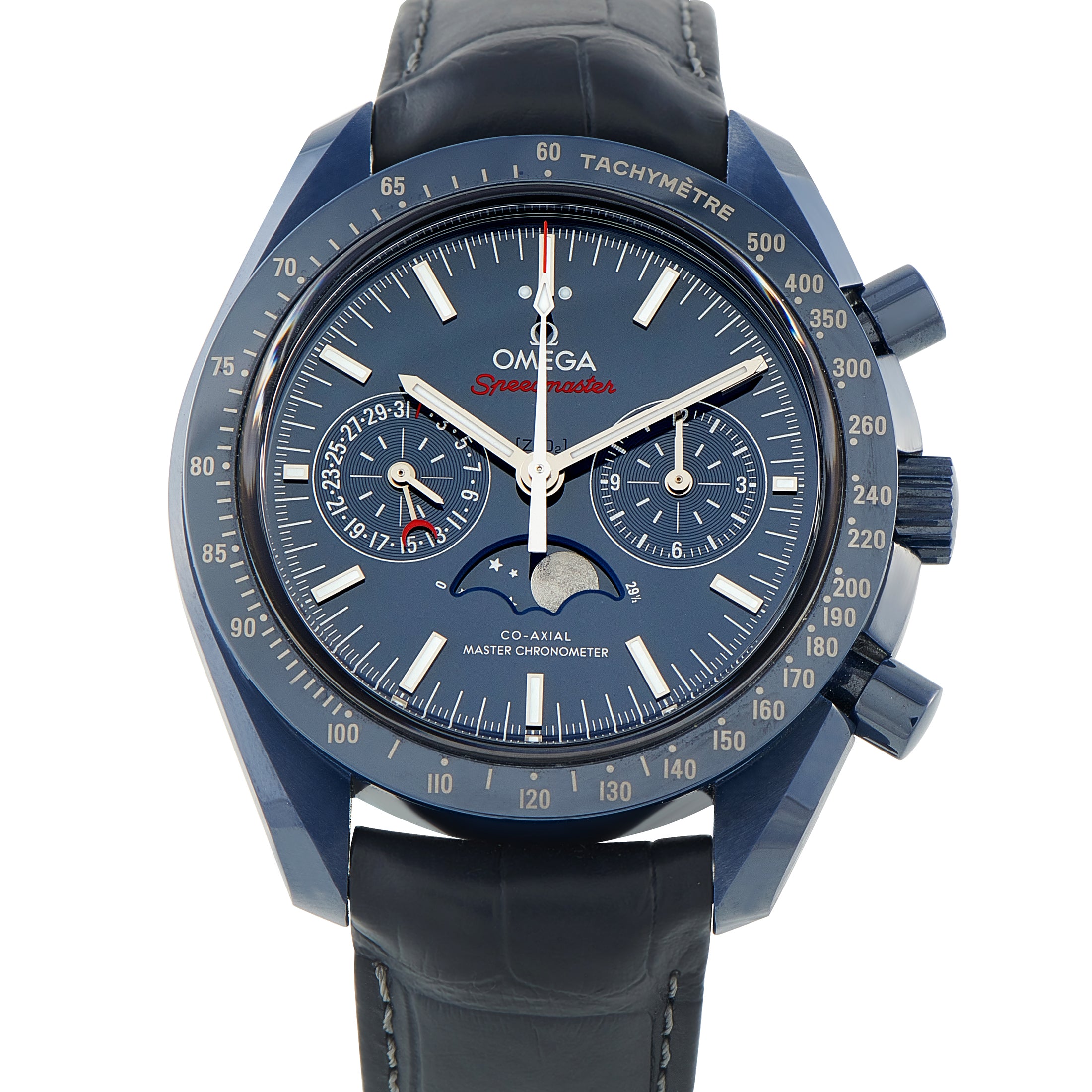 Omega Speedmaster Moonphase Blue Side of the Moon Ceramic Watch