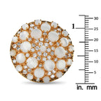 Pasquale Bruni 18K Rose Gold 1.85ct Diamond and Mother of Pearl Clip-On Earrings