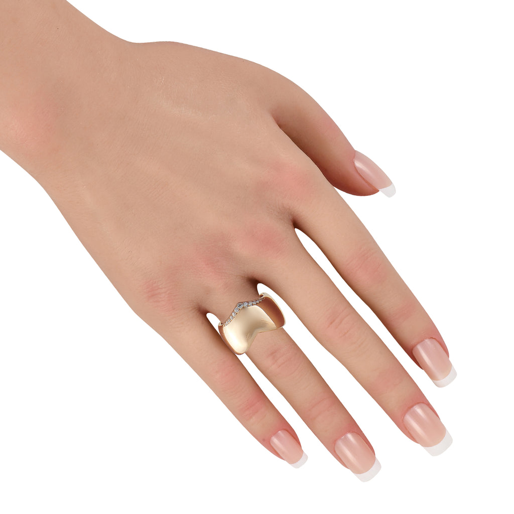 PASQUALE BRUNI 18K Rose Gold 0.21ct Diamond Ring