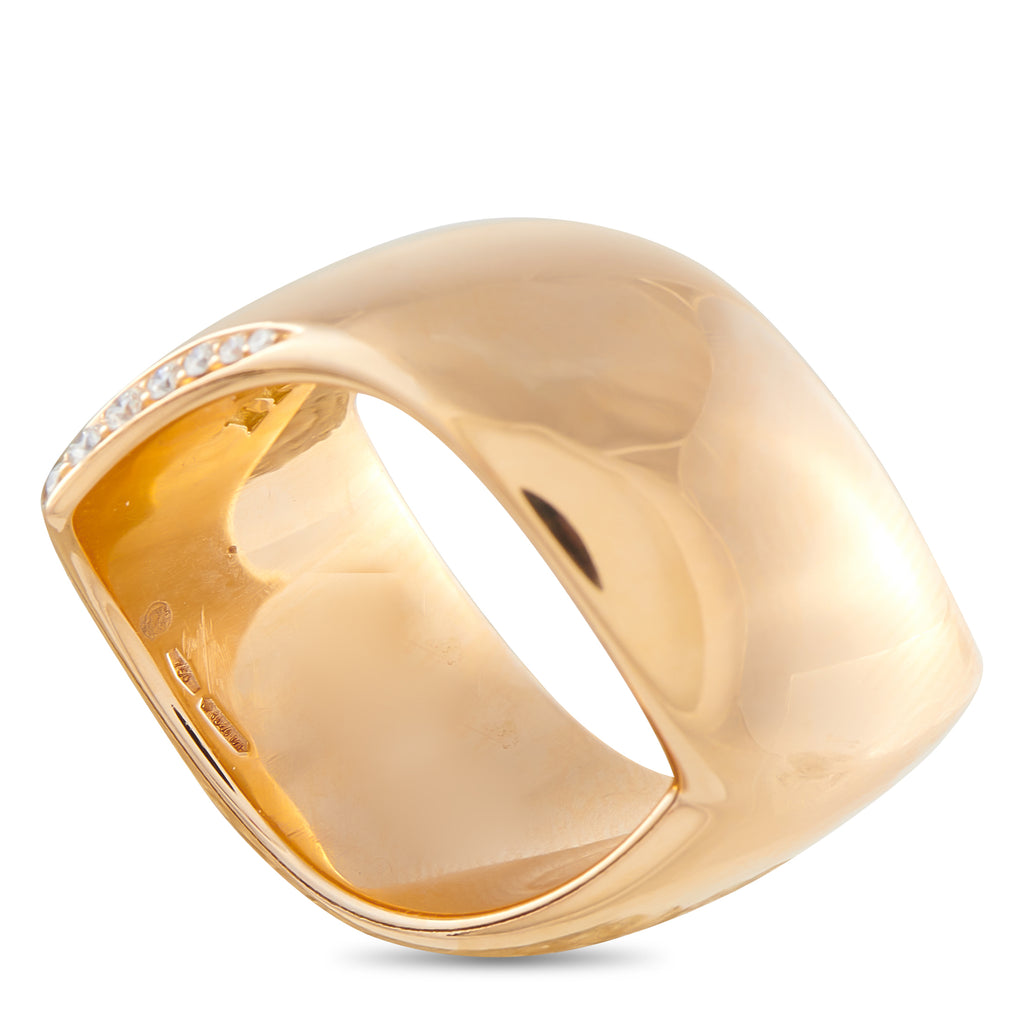 PASQUALE BRUNI 18K Rose Gold 0.21ct Diamond Ring