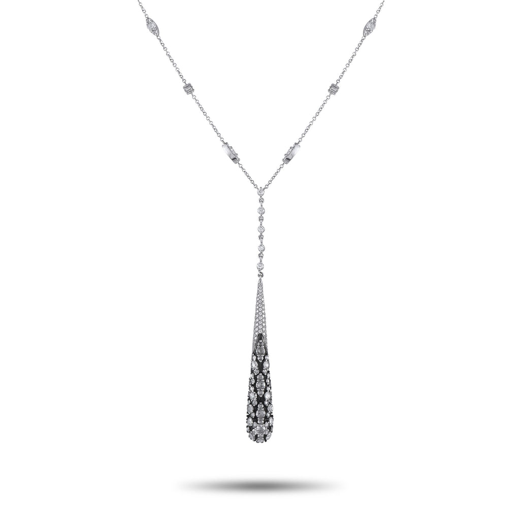 Pasquale Bruni18K White Gold 3.41ct Diamond Necklace PB28-020525 – This alluring Pasquale Bruni necklace is full of incredibl