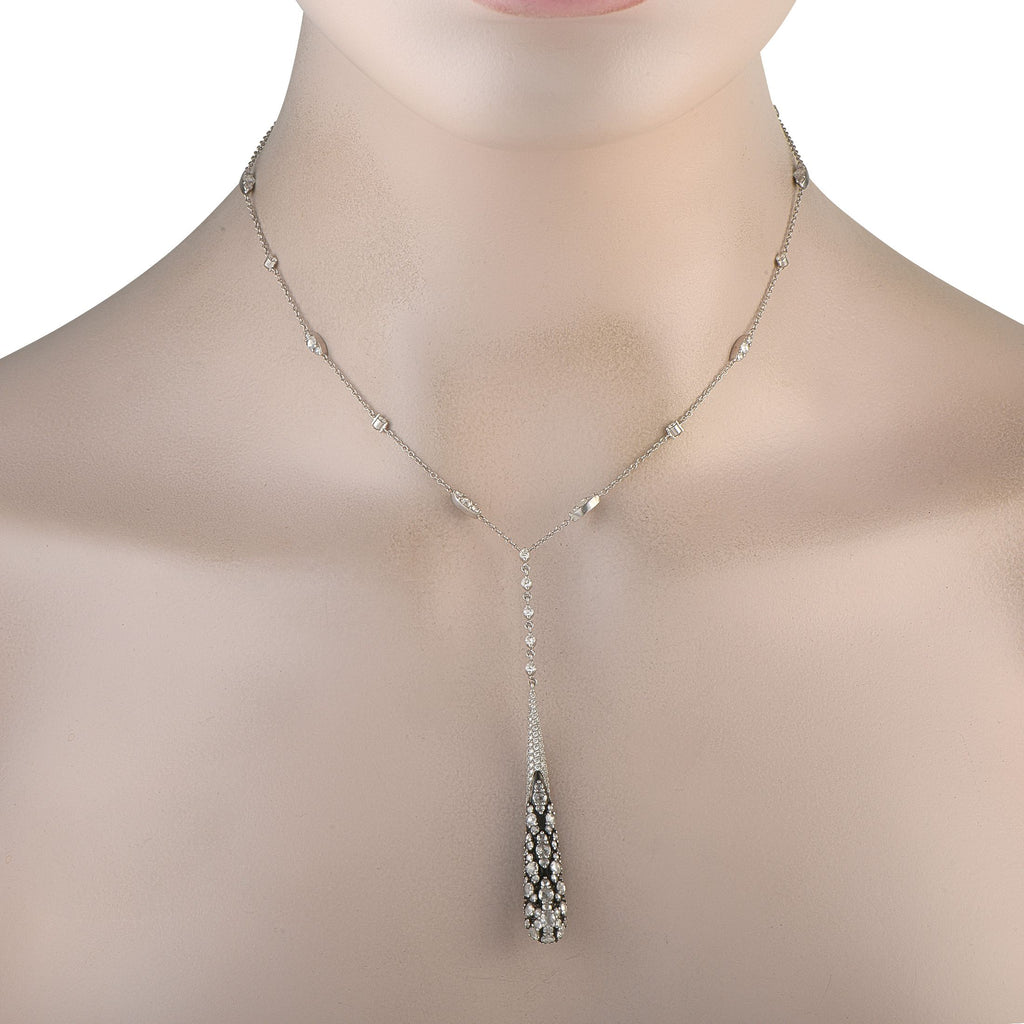 Pasquale Bruni 18K White Gold 3.41ct Diamond Necklace