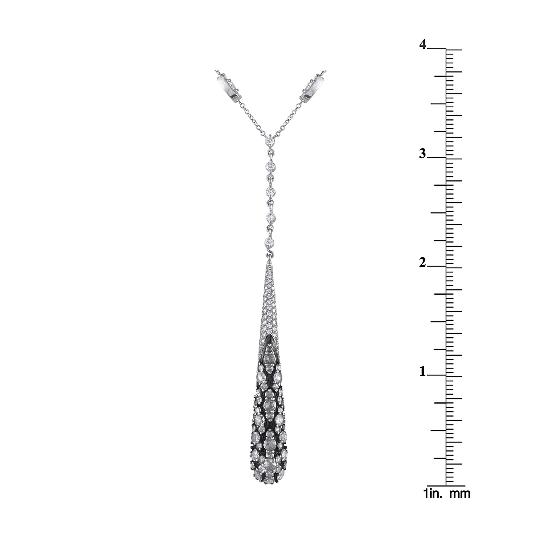 Pasquale Bruni 18K White Gold 3.41ct Diamond Necklace