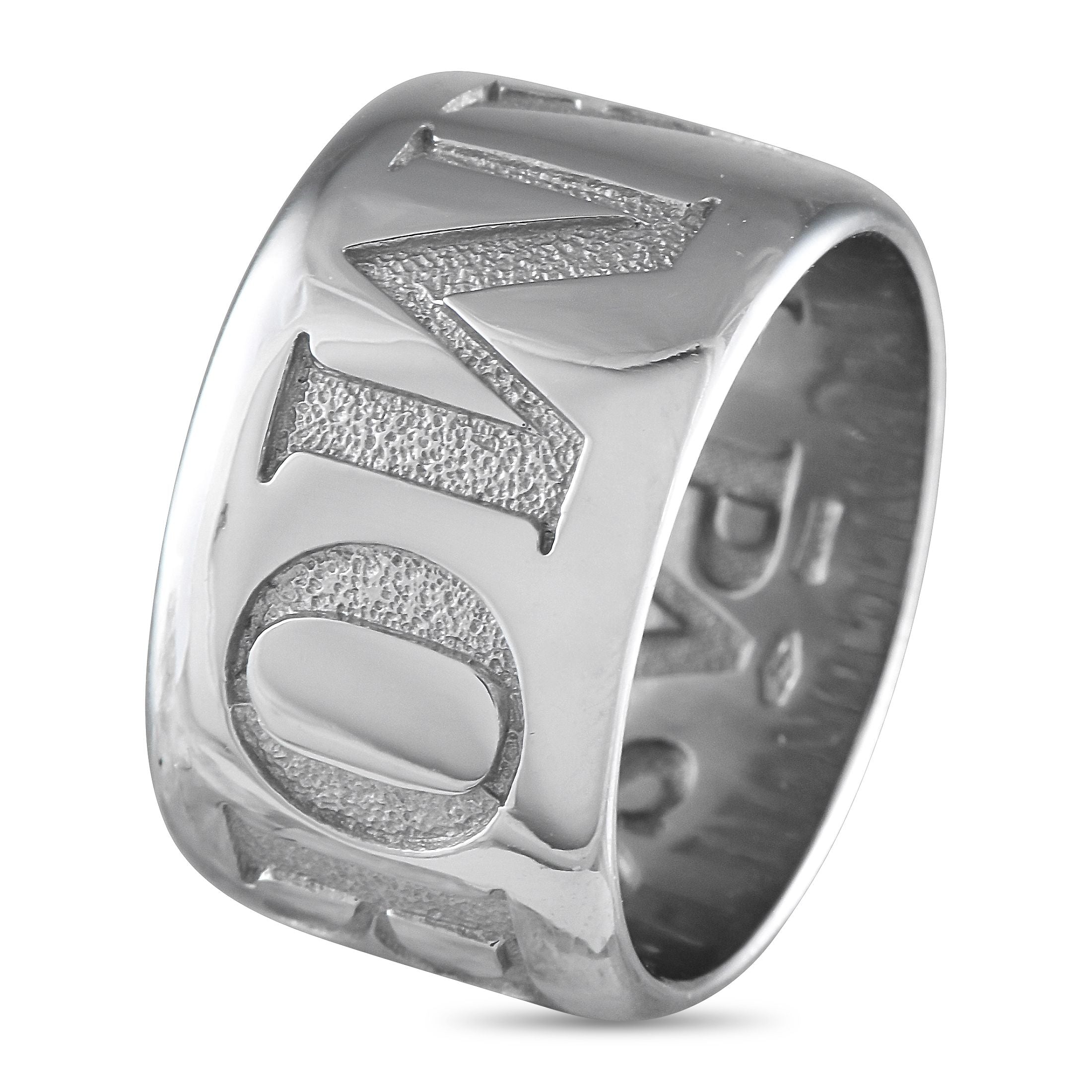Pasquale Bruni 18K White Gold Amore Band Ring