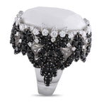 Pasquale Bruni 18K White Gold 5.01ct Diamond and Agate Ring