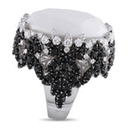 Pasquale Bruni 18K White Gold 5.01ct Diamond and Agate Ring