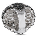 Pasquale Bruni 18K White Gold 5.01ct Diamond and Agate Ring