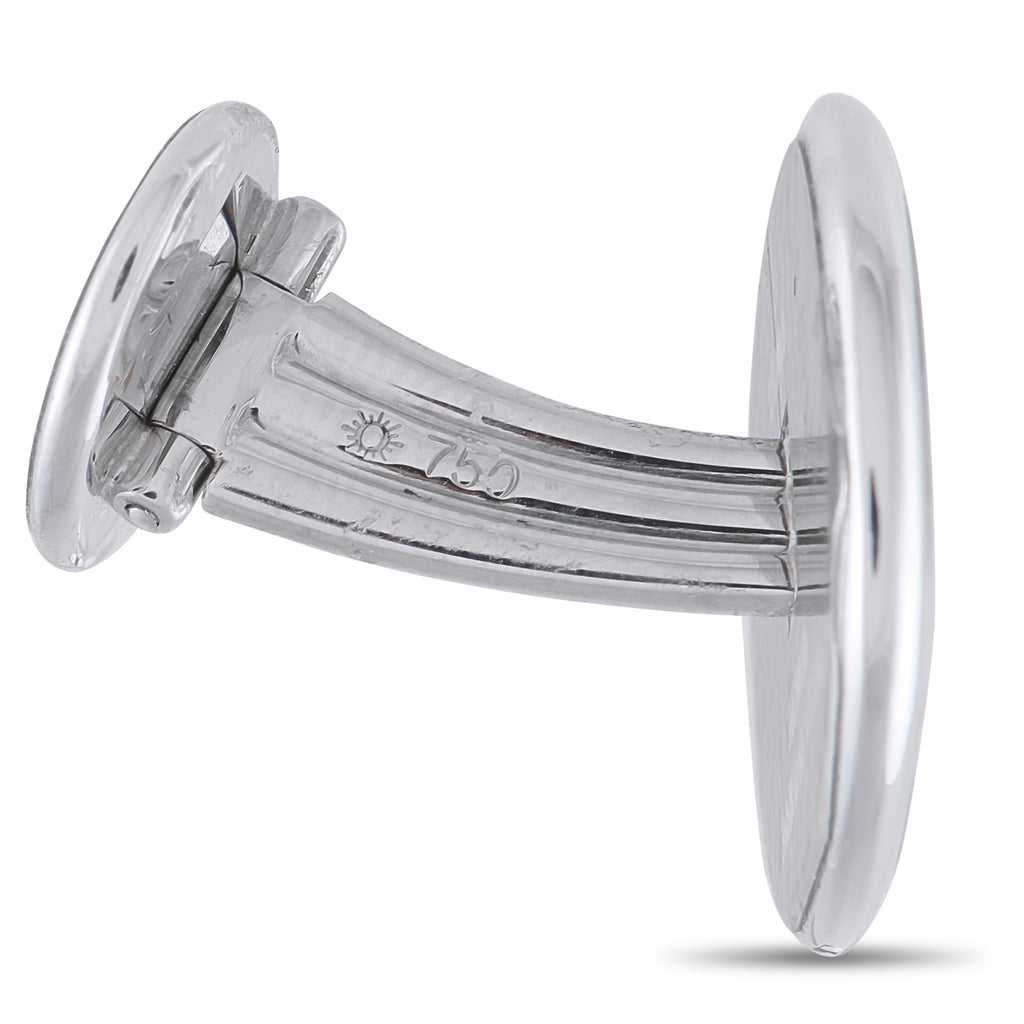 Patek Philippe 18K White Gold Calatrava Cross Cufflinks