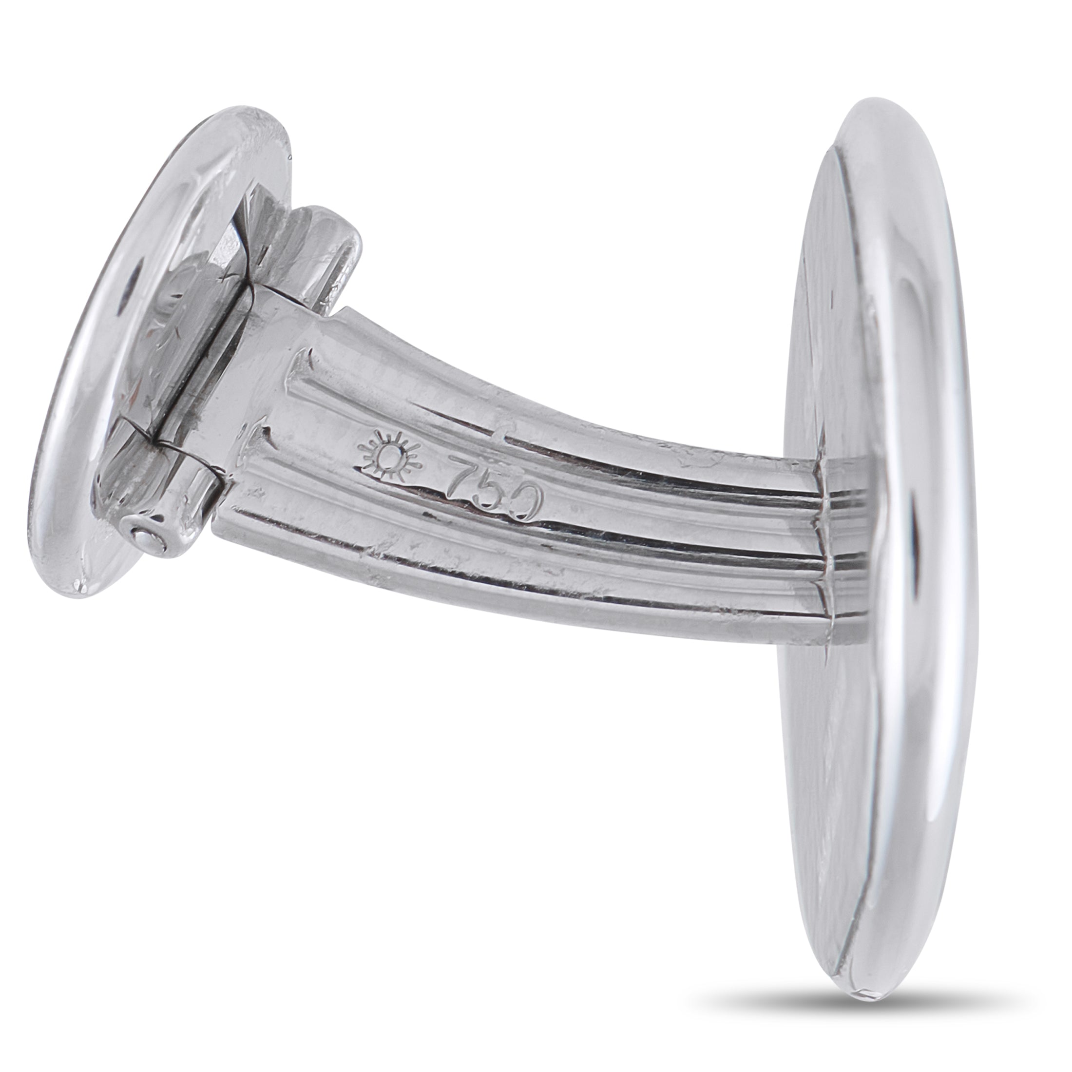 Patek Philippe 18K White Gold Calatrava Cross Cufflinks