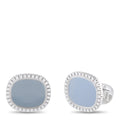 Patek Philippe 18K White Gold 1.50ct Diamond Cufflinks