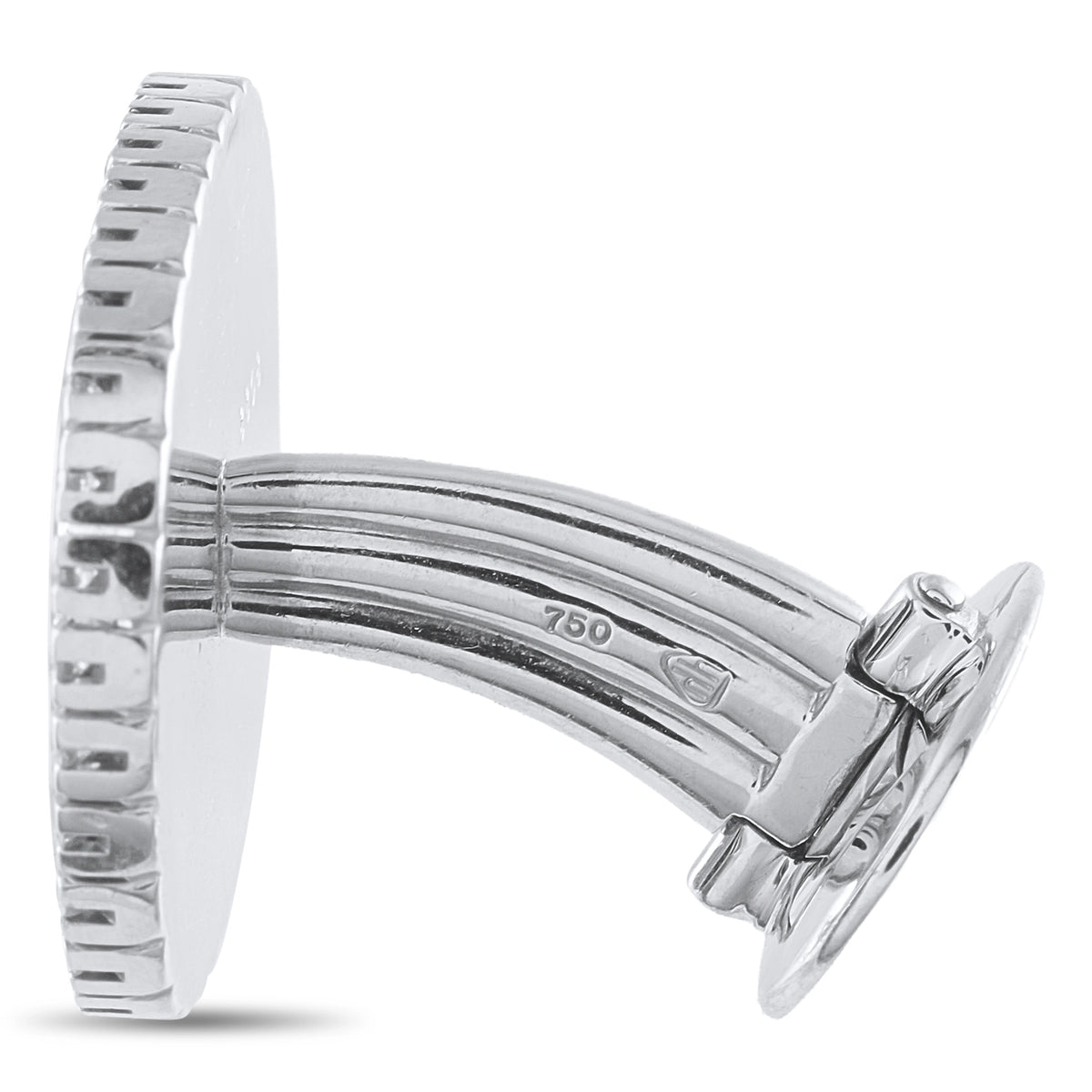 Patek Philippe 18K White Gold 1.50ct Diamond Cufflinks