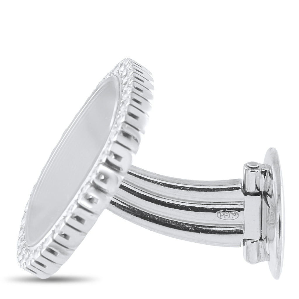 Patek Philippe 18K White Gold 1.50ct Diamond Cufflinks