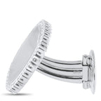 Patek Philippe 18K White Gold 1.50ct Diamond Cufflinks