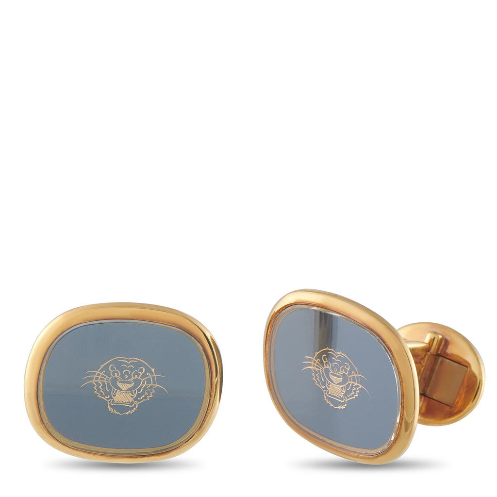 Patek Philippe 18K Yellow Gold Tiger Cufflinks PF227-051926