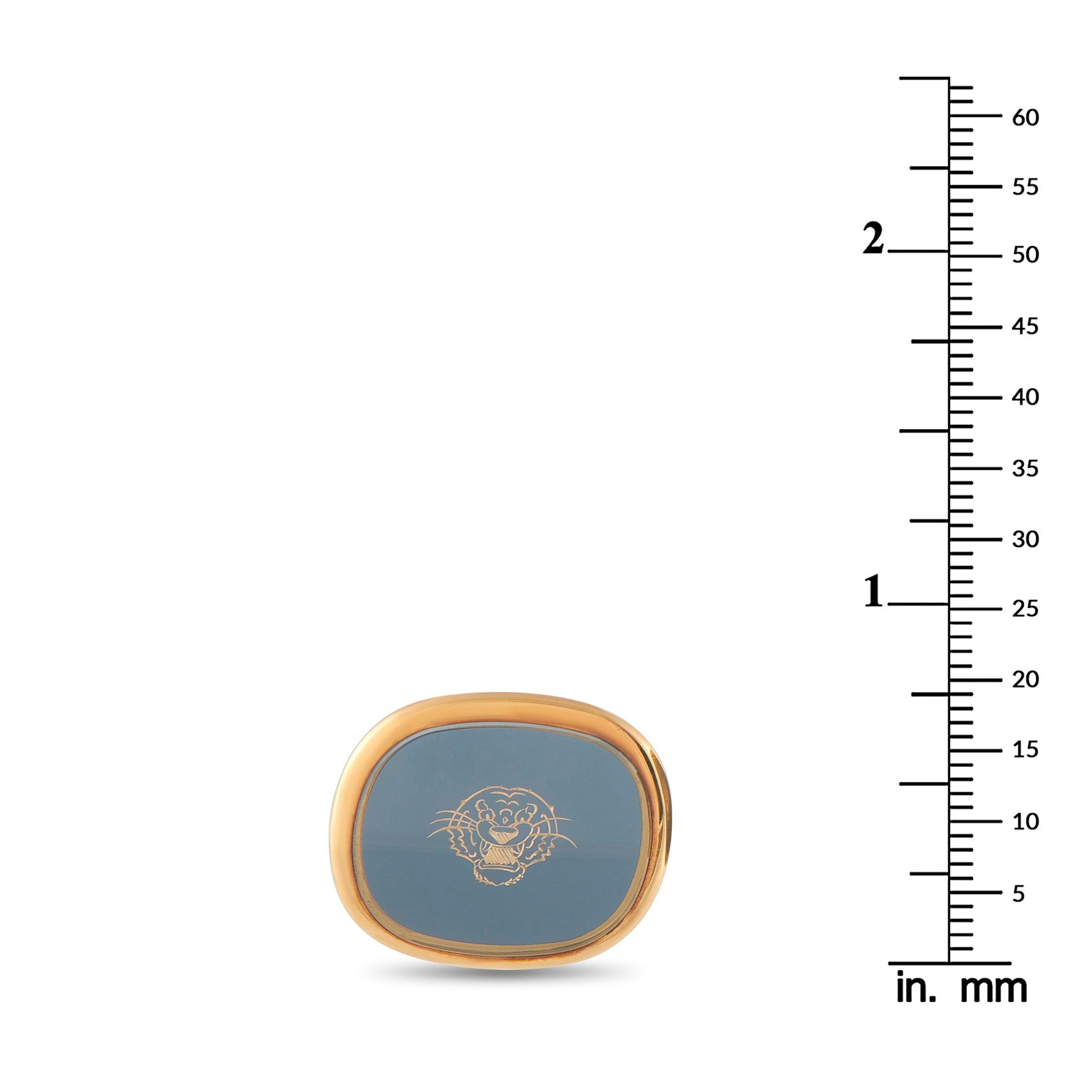 Patek Philippe 18K Yellow Gold Tiger Cufflinks