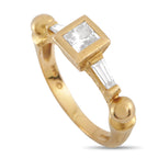 Paul Morelli18K Yellow Gold 0.53ct Diamond Geometric Ring – Introducing a geometric and chic ring from the House of Paul More