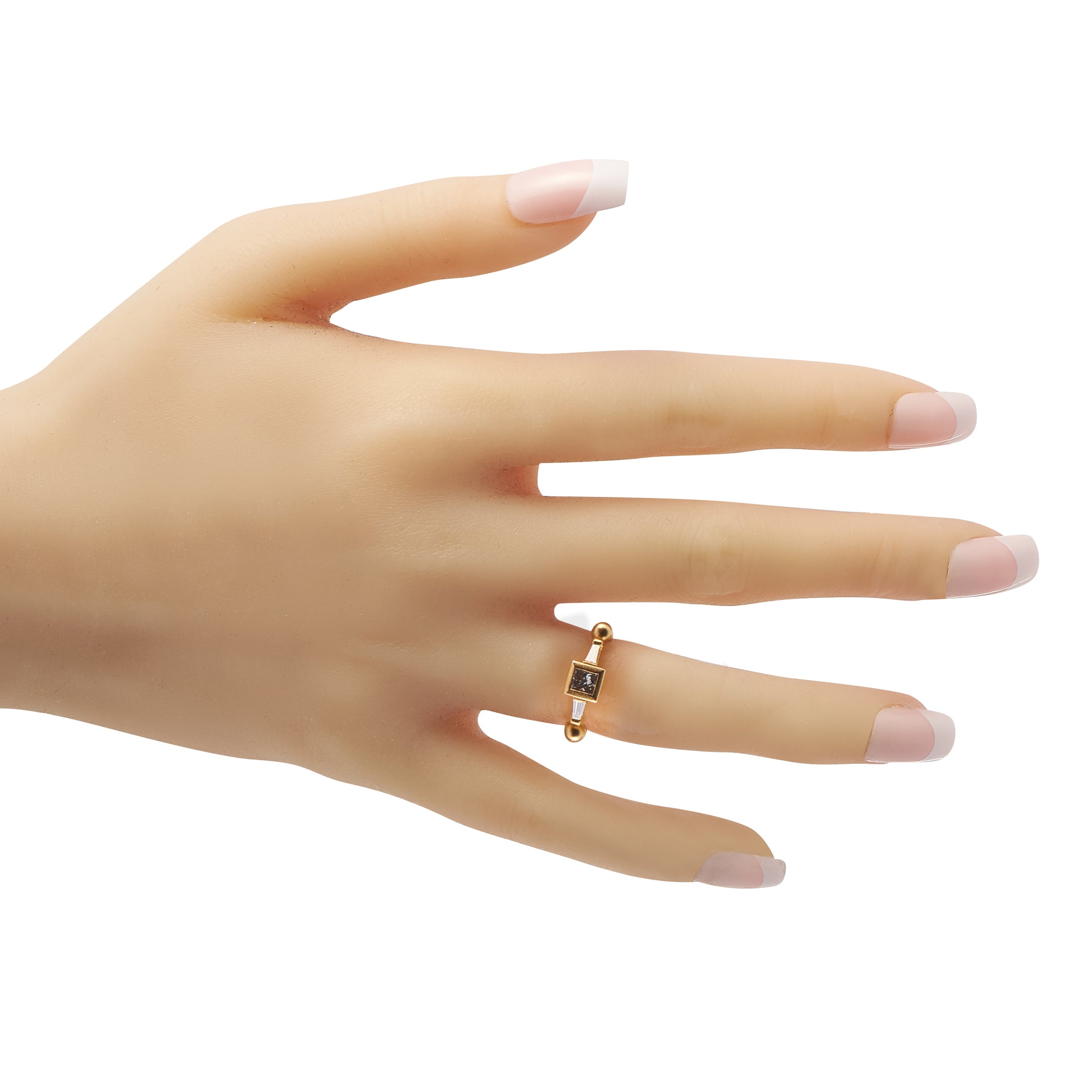 Paul Morelli 18K Yellow Gold 0.53ct Diamond Geometric Ring