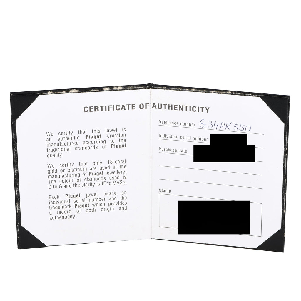 Piaget Possession 18K White Gold 0.24ct Diamond Ring