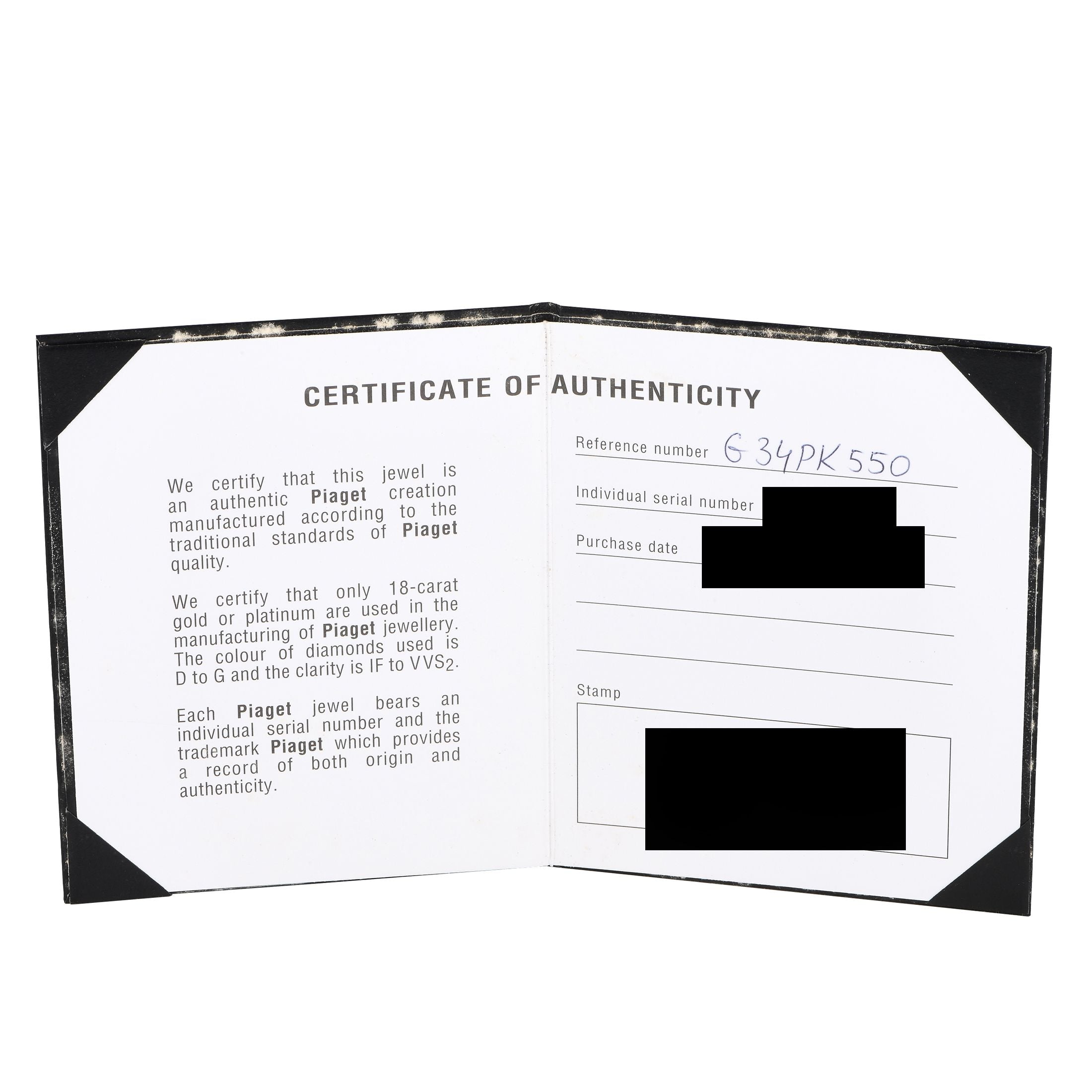 Piaget Possession 18K White Gold 0.24ct Diamond Ring