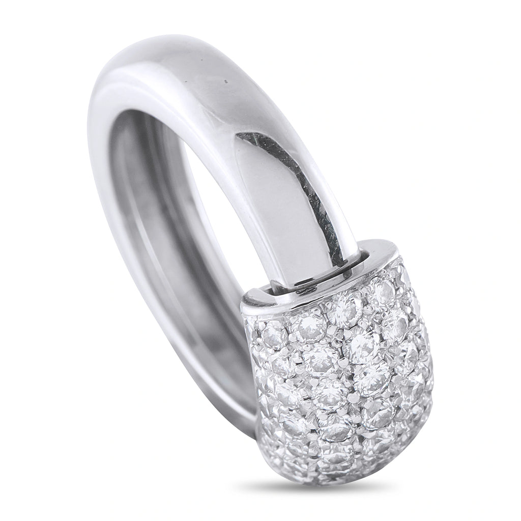 PIAGET 18K White Gold 0.96ct Diamond Dancer Ring