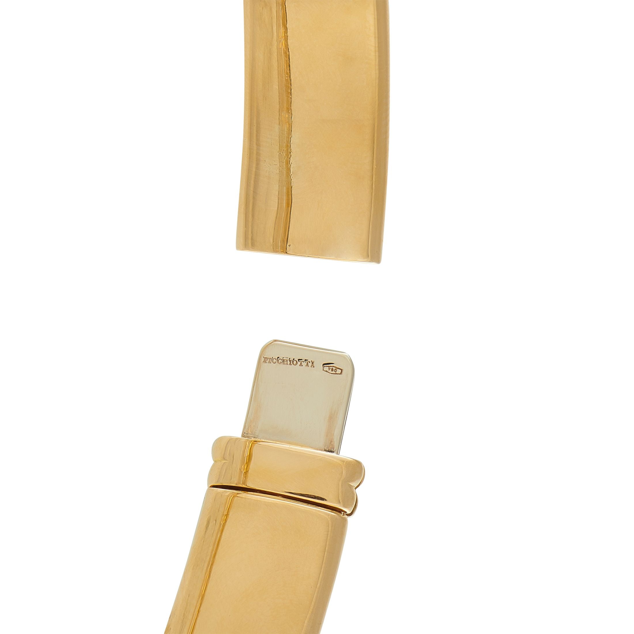 Picchiotti 18K Yellow Gold 4.52ct Diamond and Enamel Necklace