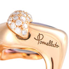 PomellatoRitratto 18K Yellow Gold Diamond and Amethyst Earrings