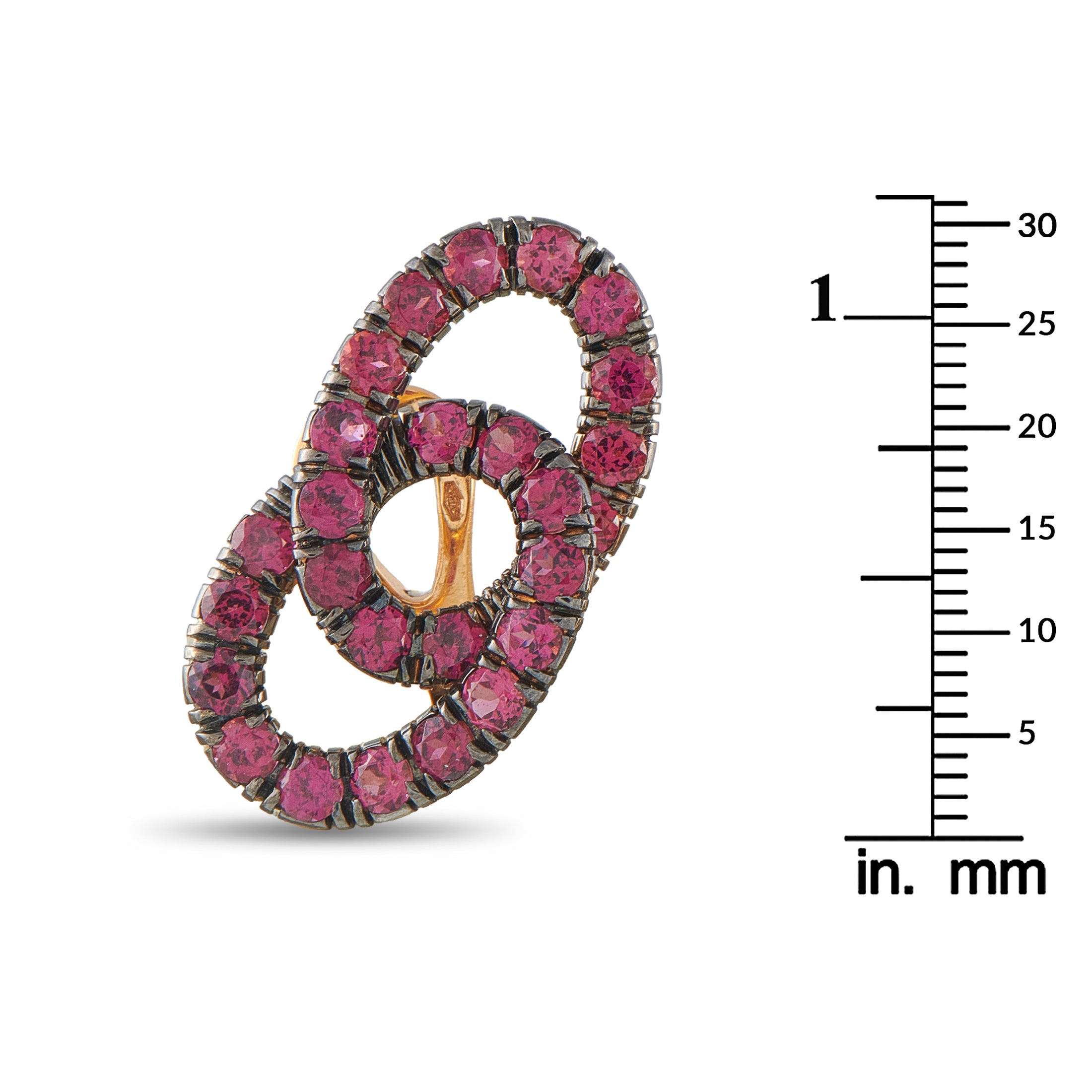 Pomellato Tango 18K Rose Gold Pink Tourmaline Earrings