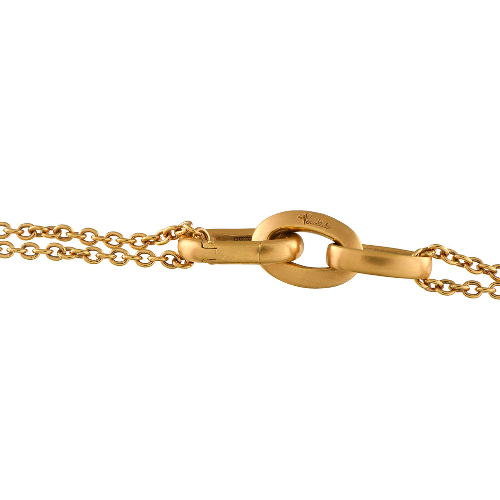Pomellato Victoria 18K Rose Gold 4.70ct Diamond and Black Jet Necklace